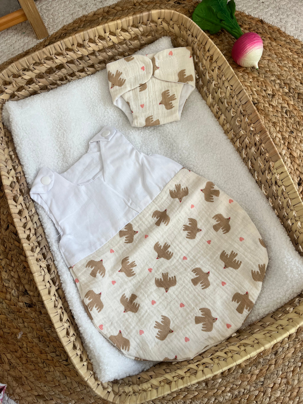 Gigoteuse + couche oiseaux