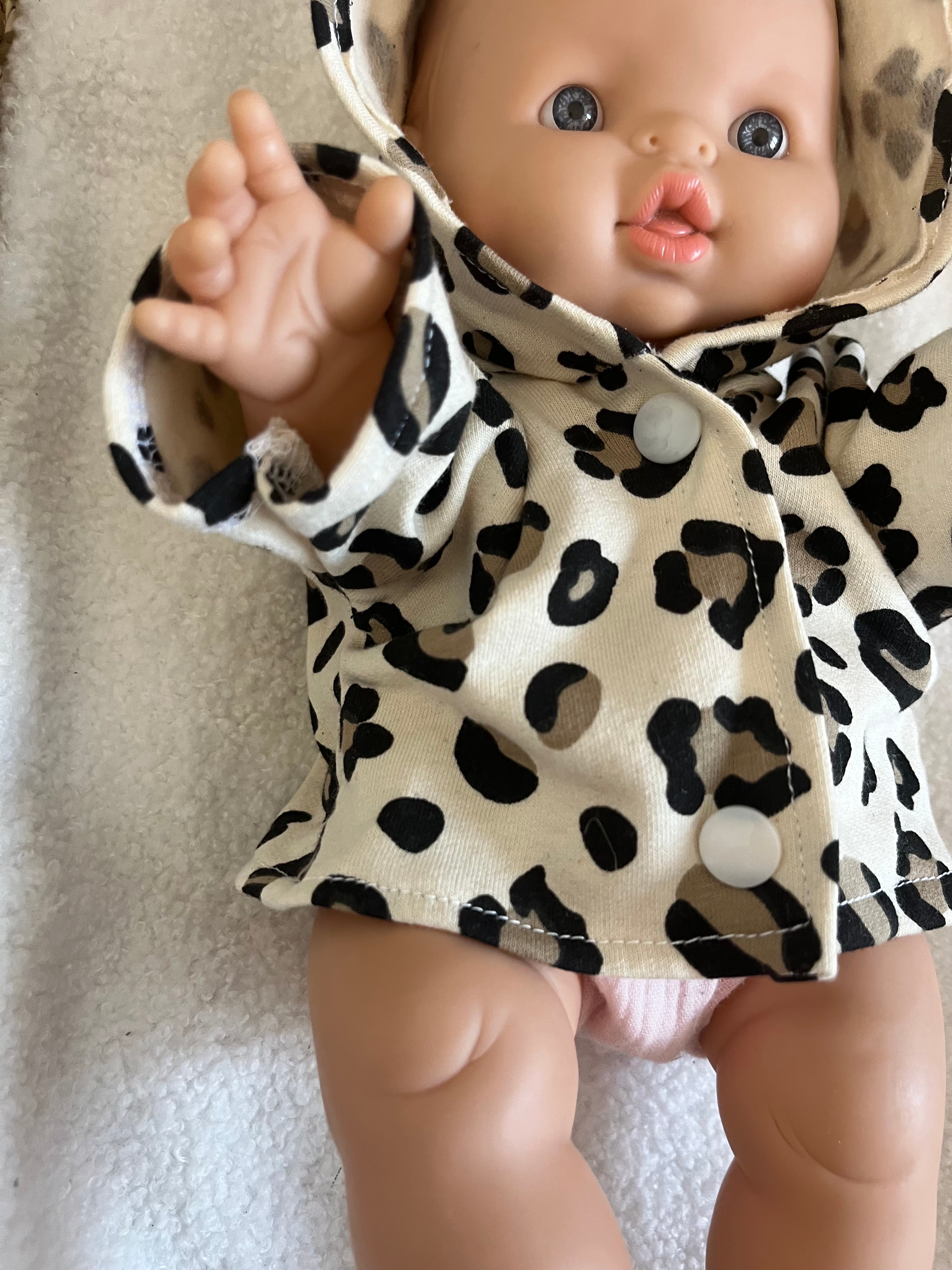 Manteau poupée léopard 🐆