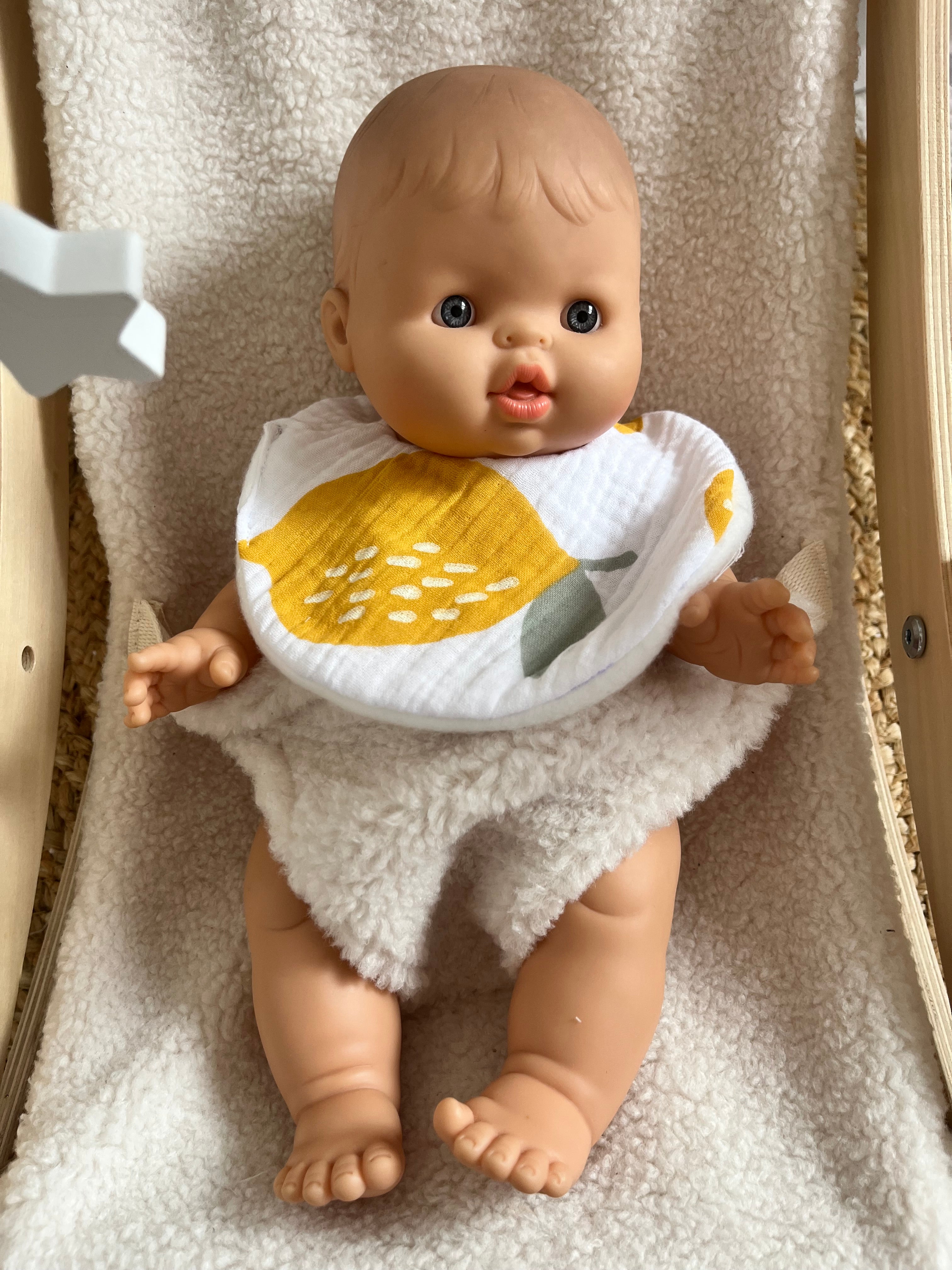 Bavoir poupée citron 🍋