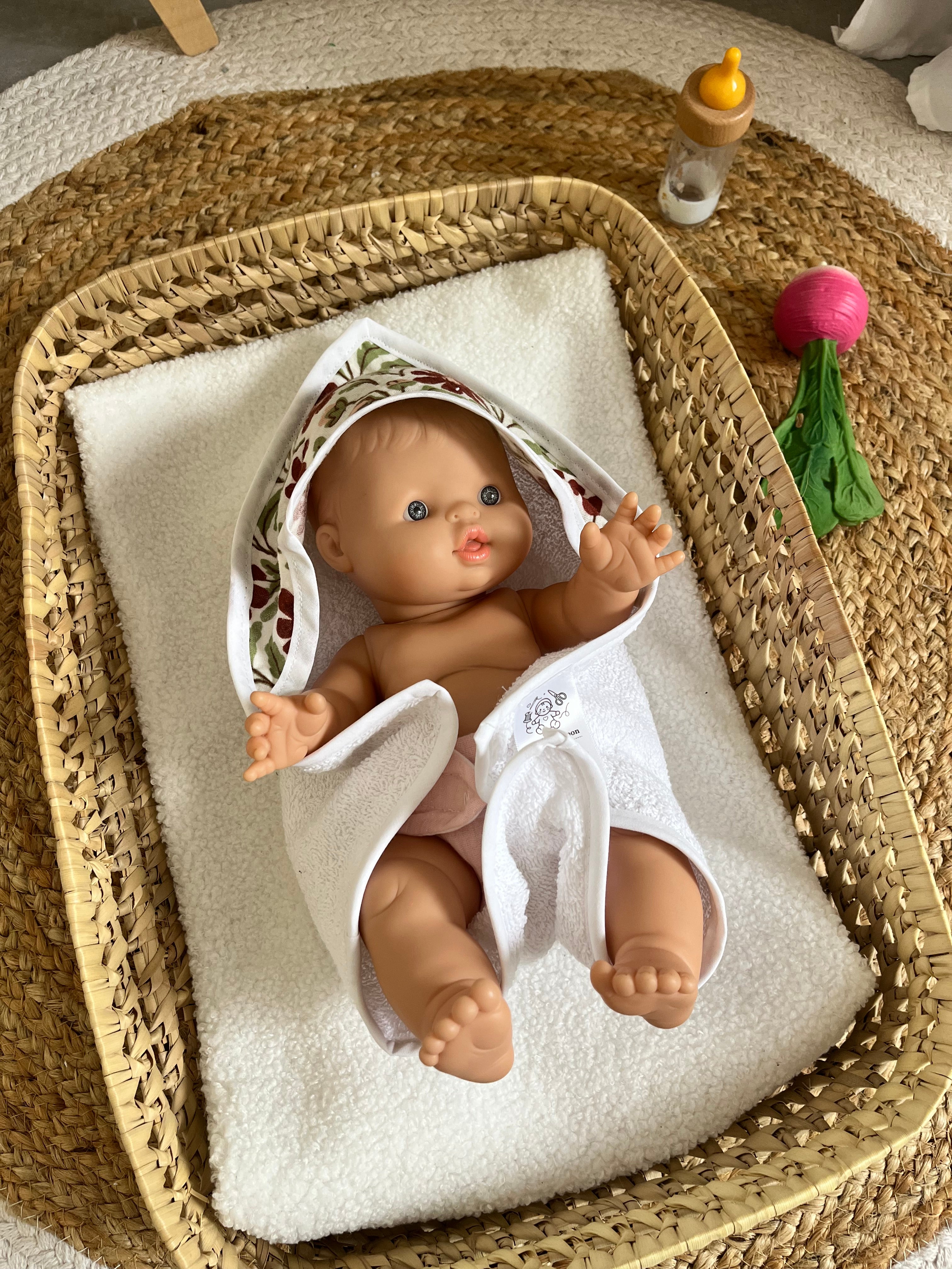 Sortie de bain fleurs