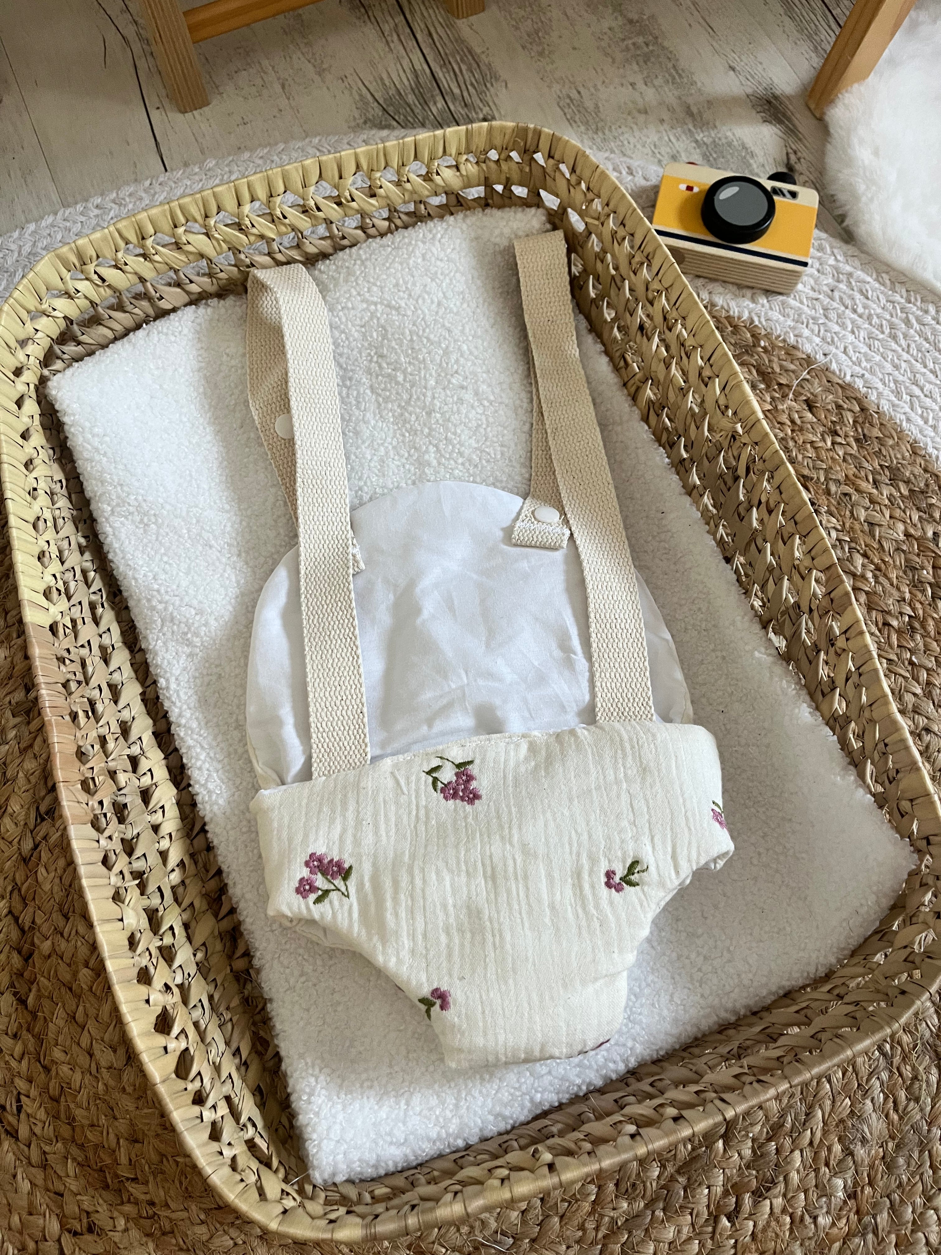 Porte bébé /poupée fleur 🌸