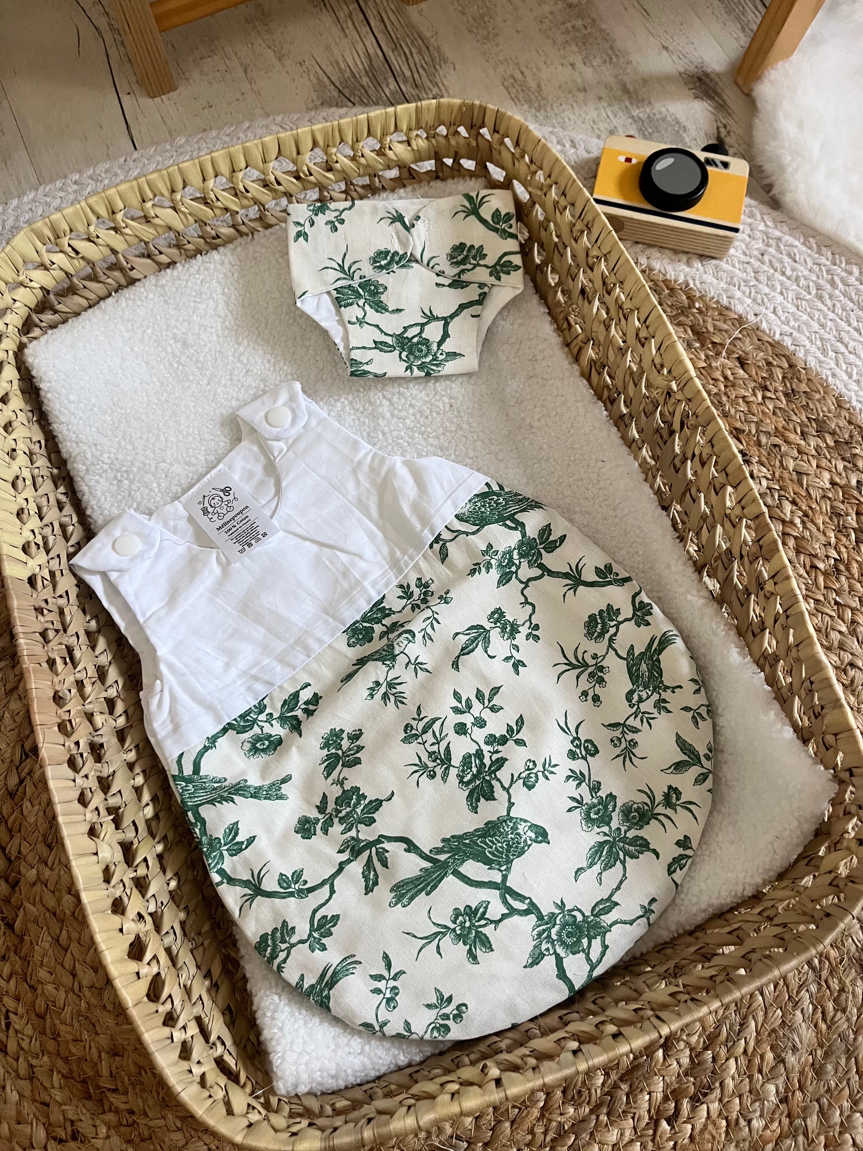 Gigoteuse + couche vert