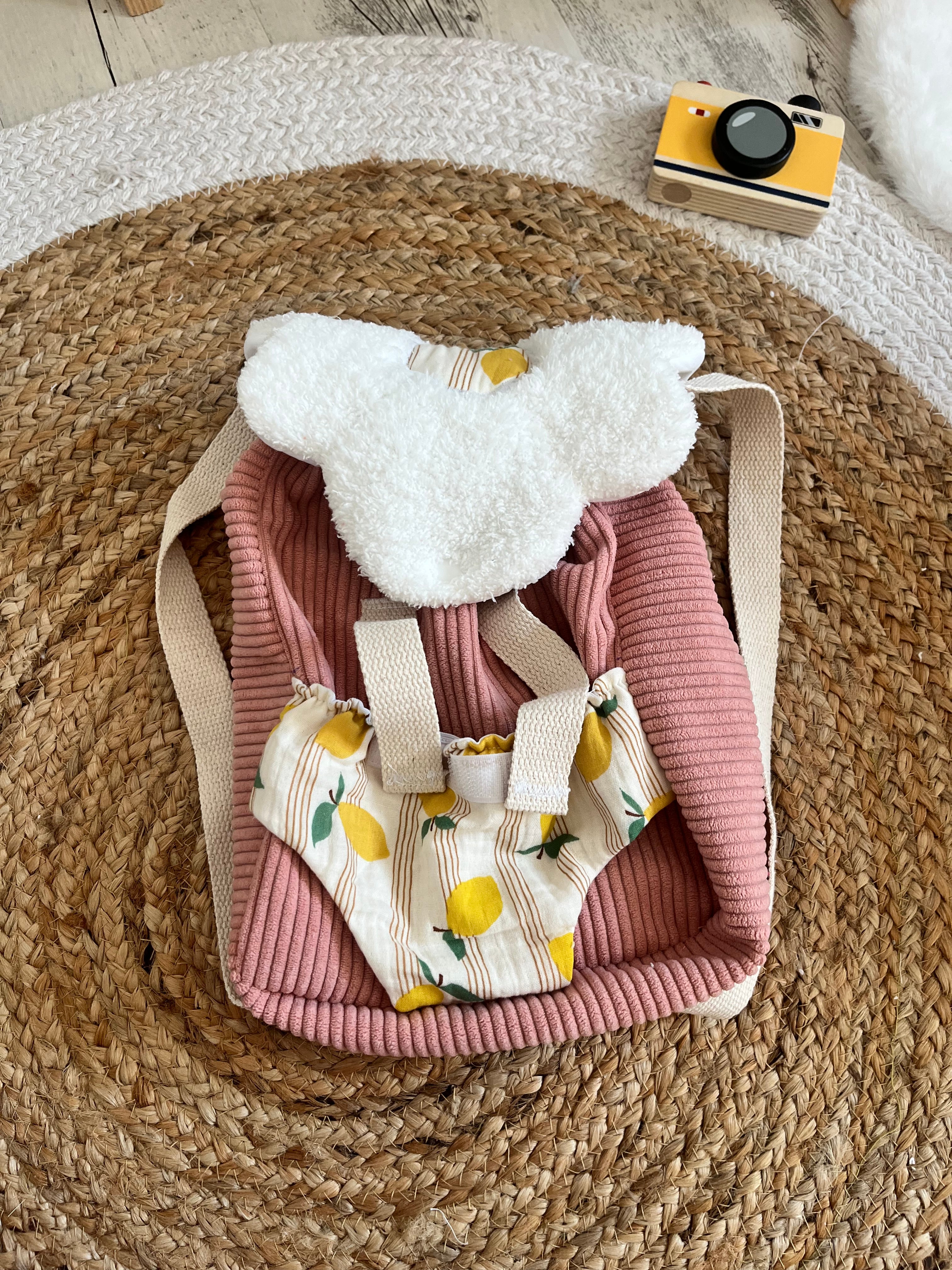 Sac à dos / porte  poupée citron 🍋