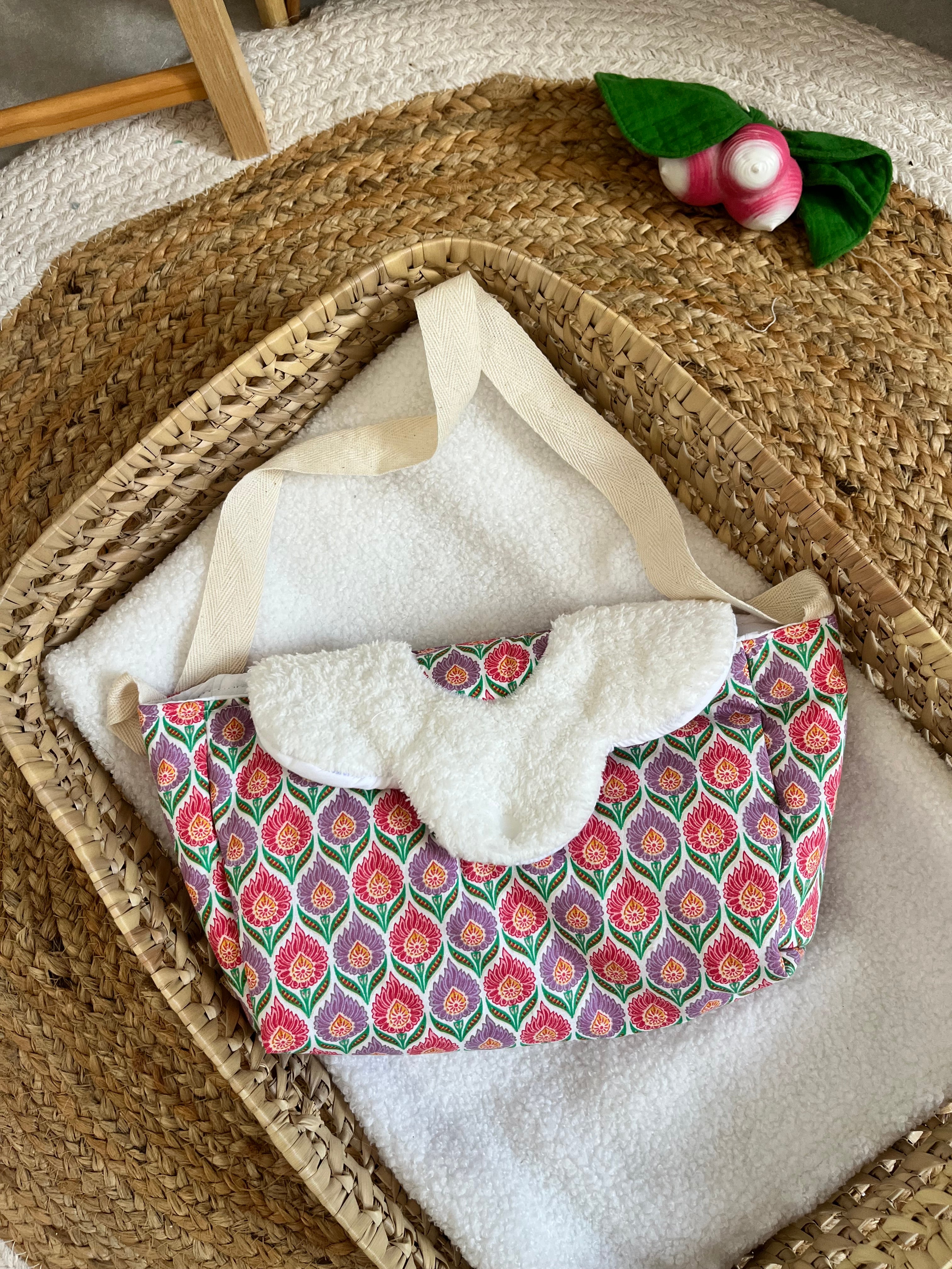 Sac à langer fleurs
