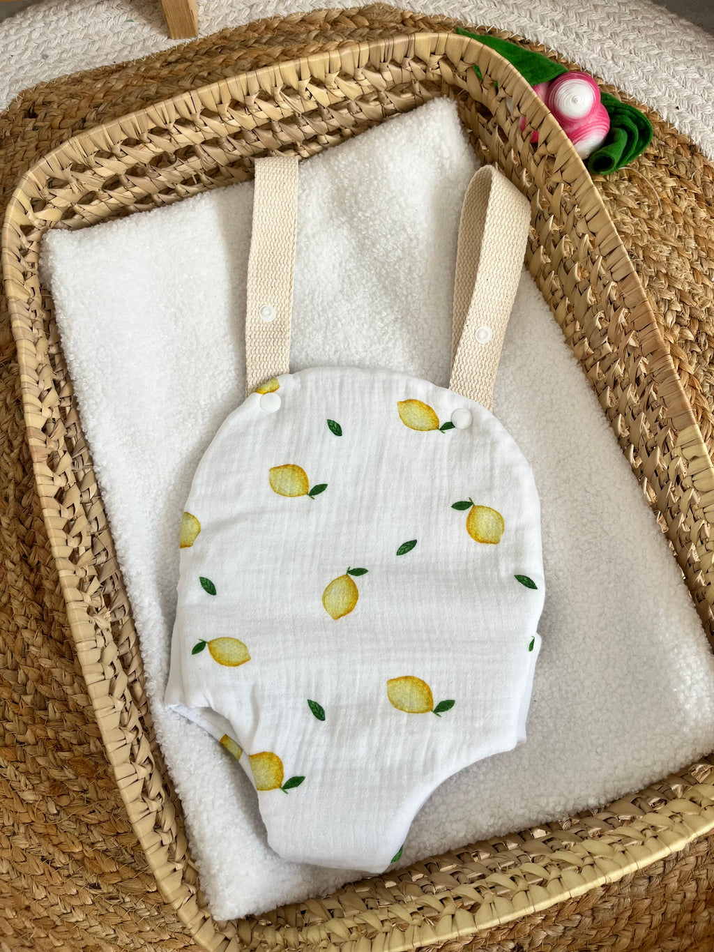 Porte bébé /poupée citron 🍋