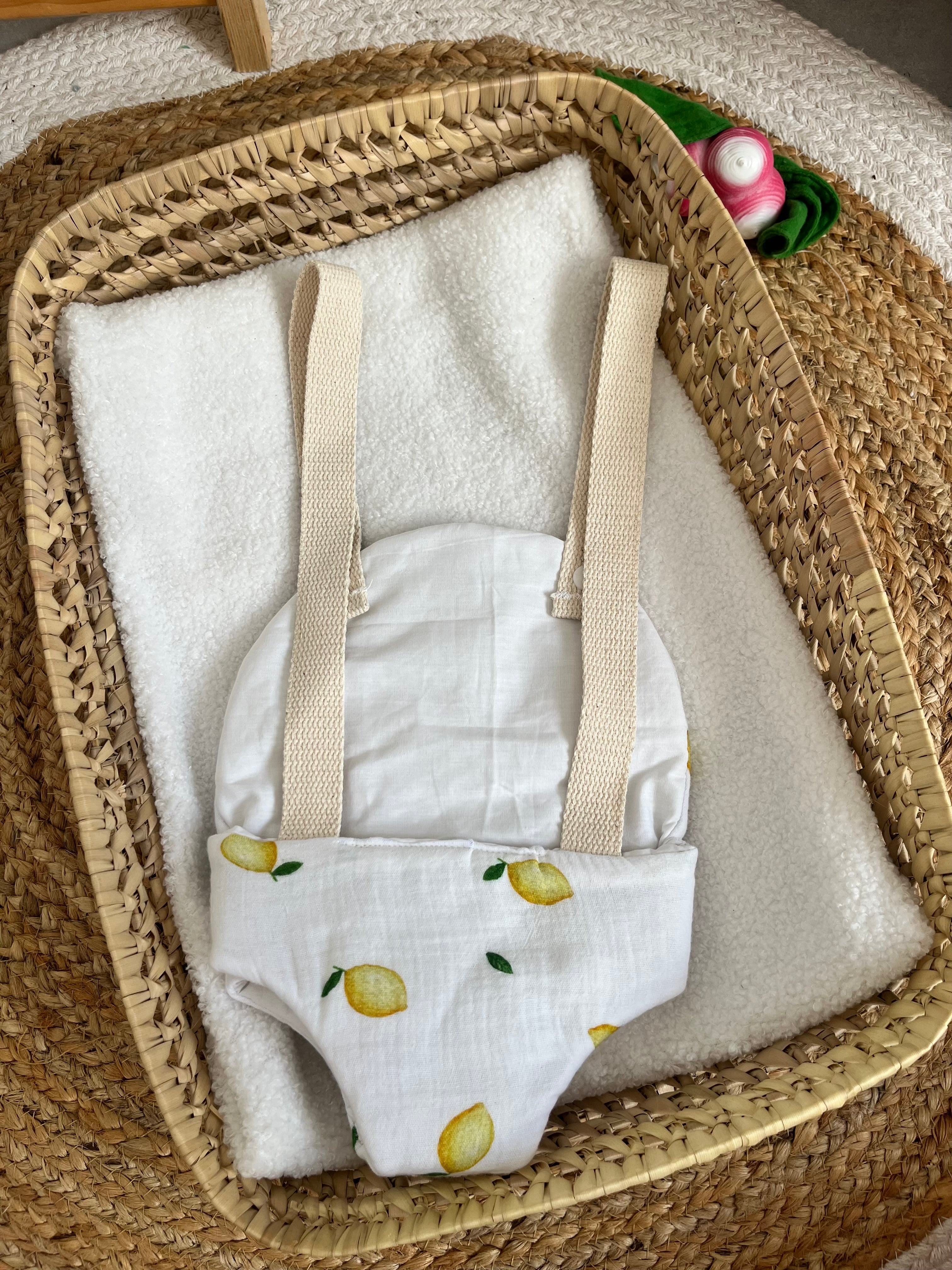 Porte bébé /poupée citron 🍋
