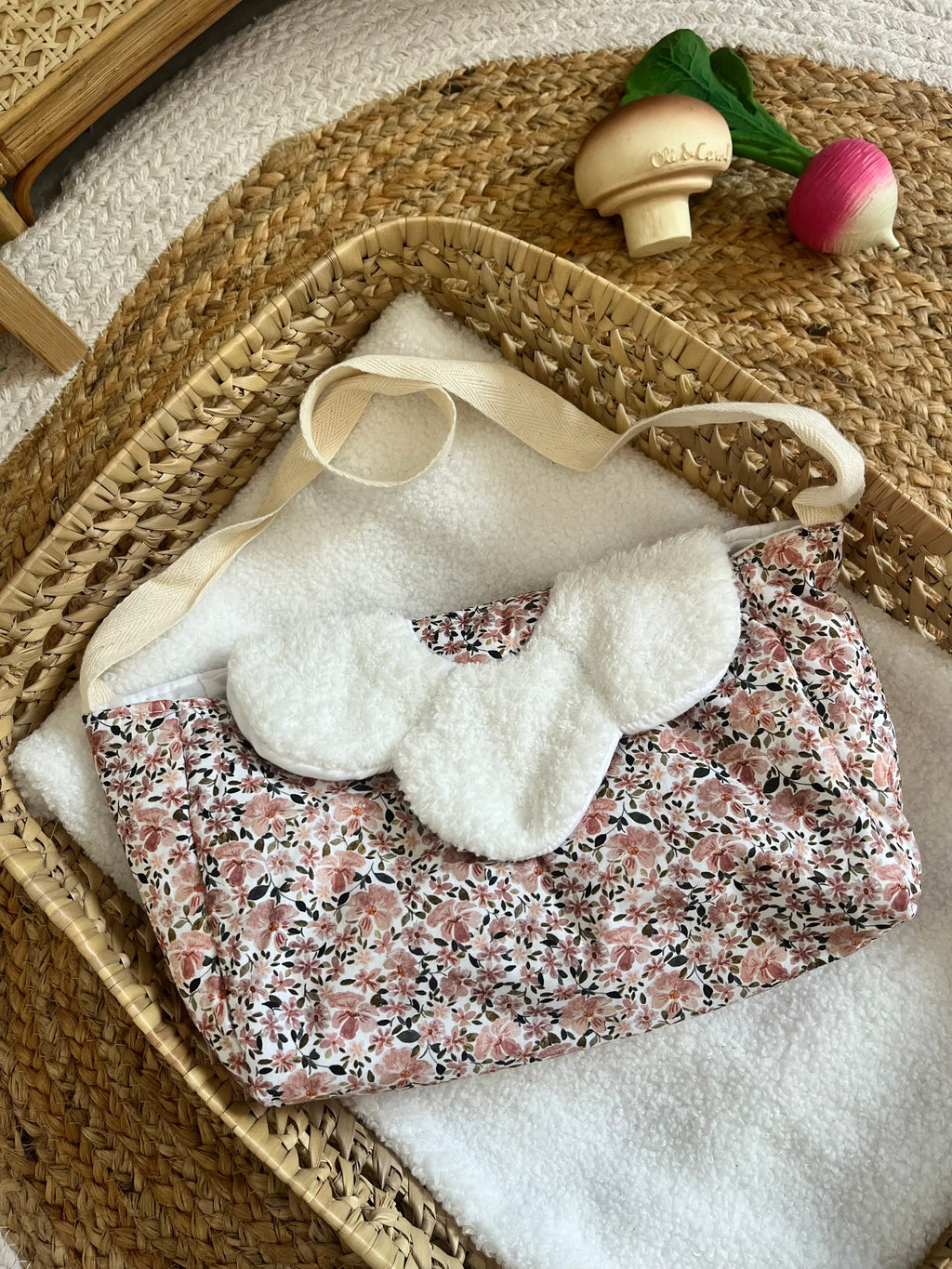 Sac à langer fleurs