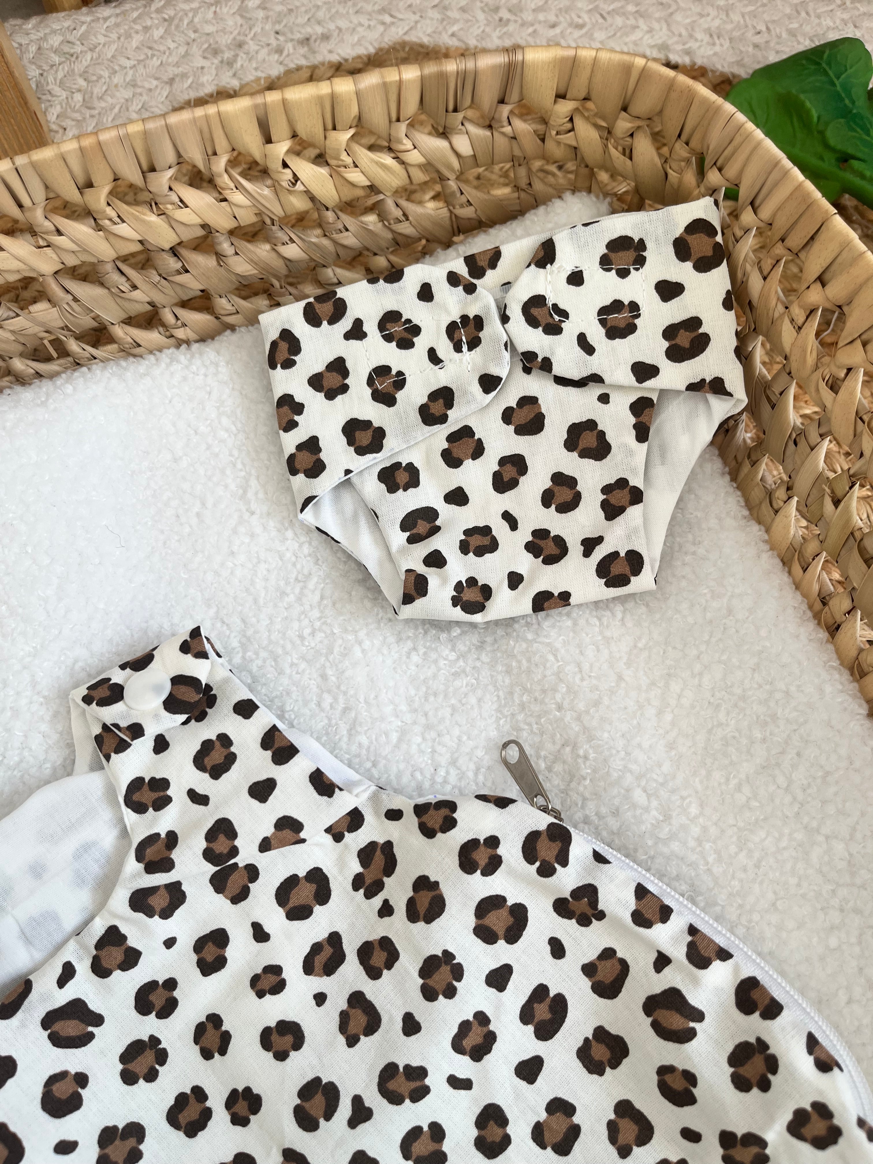 Gigoteuse + couche léopard 🐆