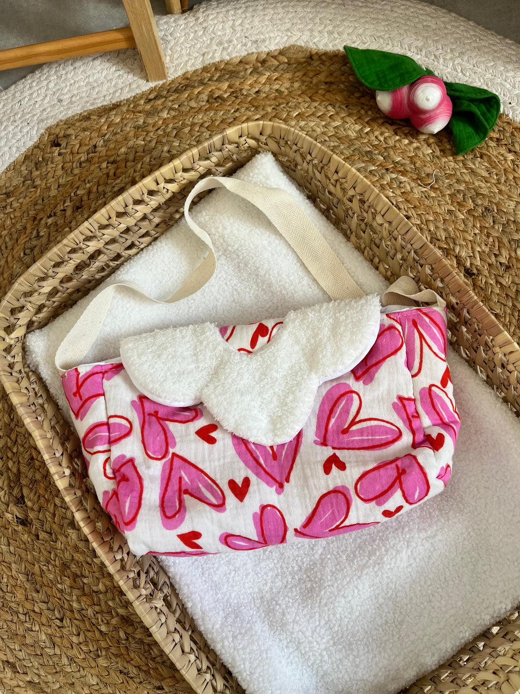 Sac à langer cœur