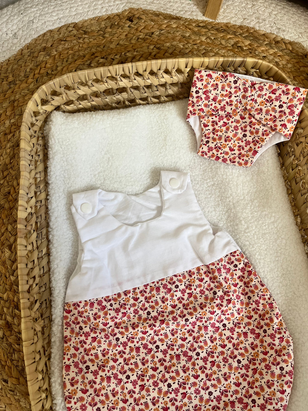 Gigoteuse + couche fleur
