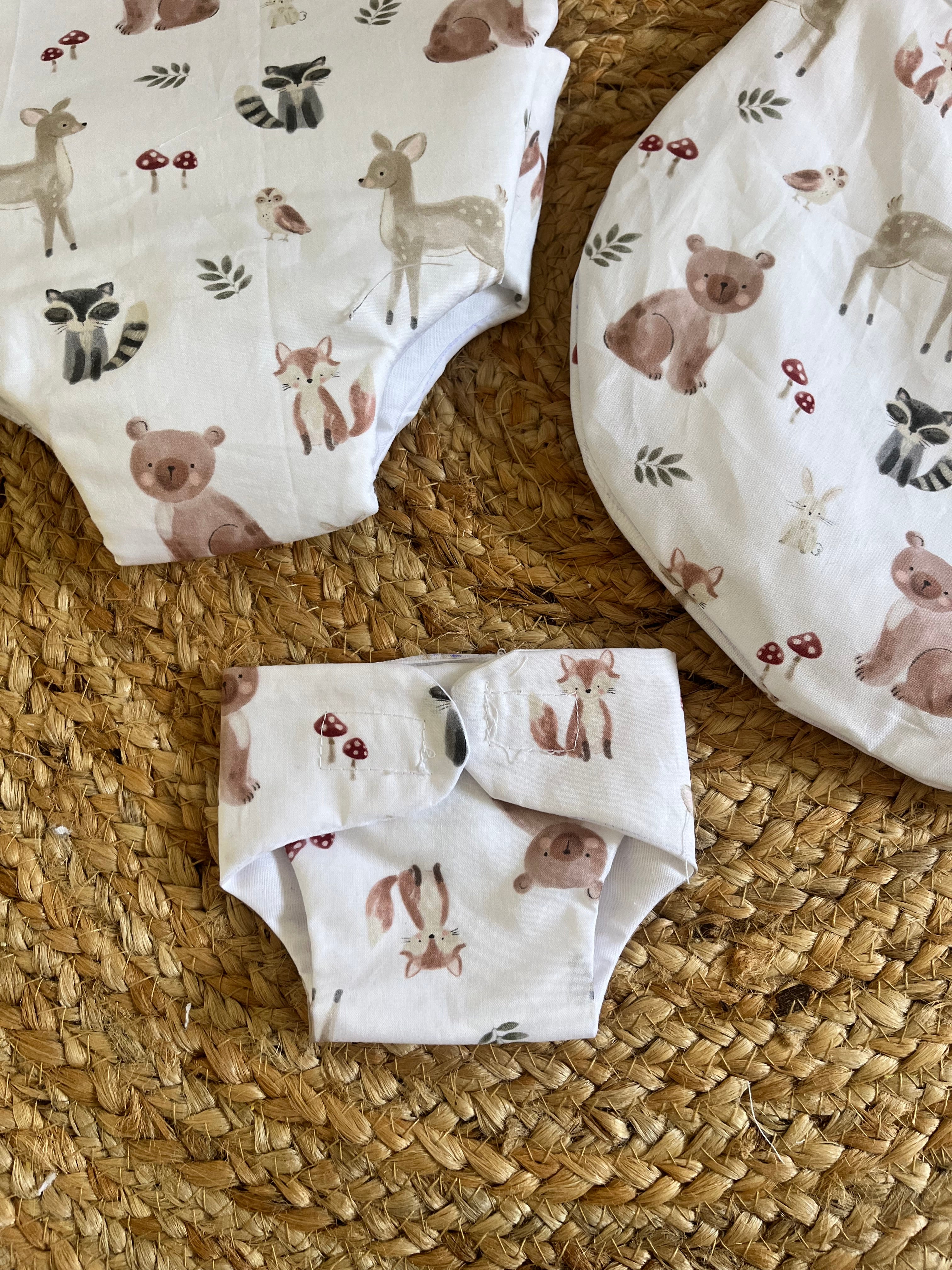 Ensemble pour poupée animaux forêt 🌳
