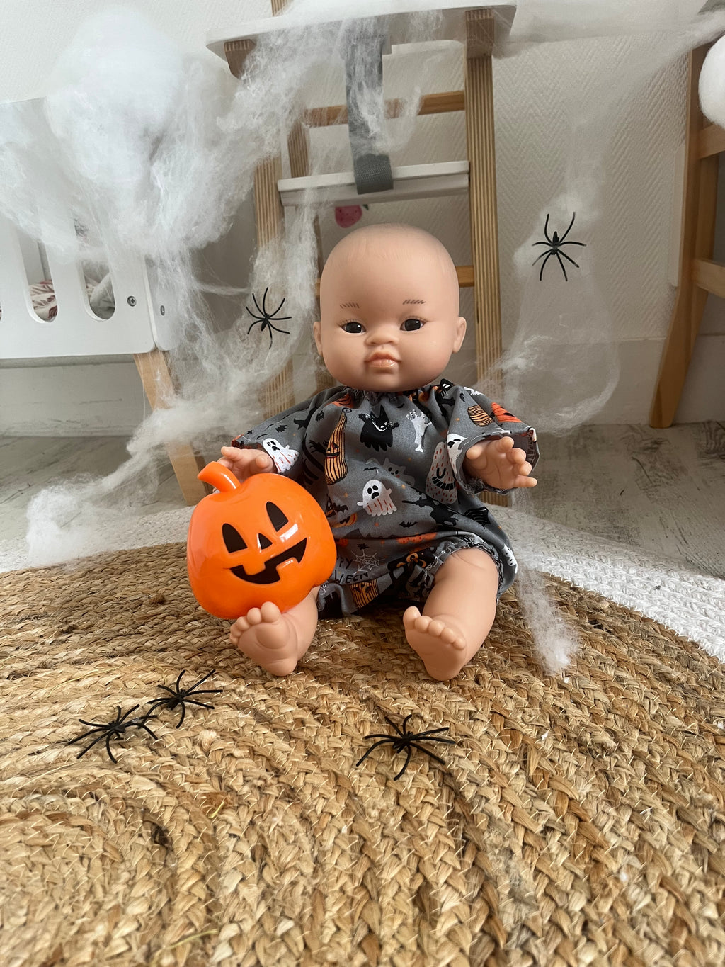 Barboteuse Halloween pour poupée 🎃👻