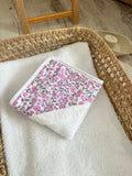 Sortie de bain fleuri