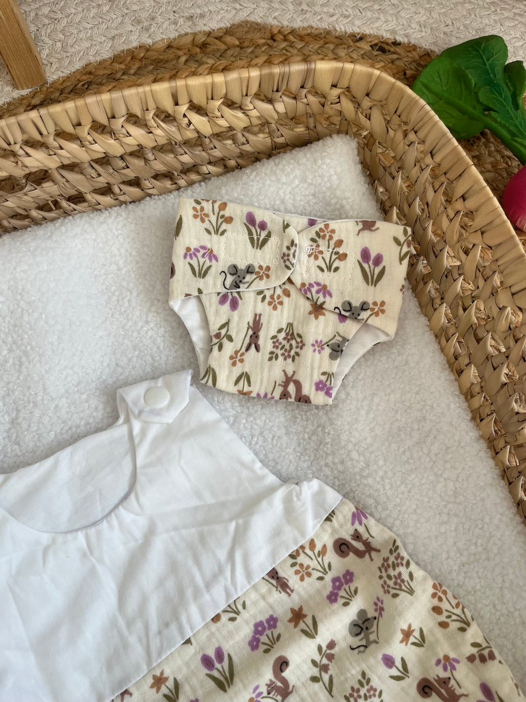 Gigoteuse + couche fleur