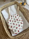 Porte bébé /poupée beige rouge