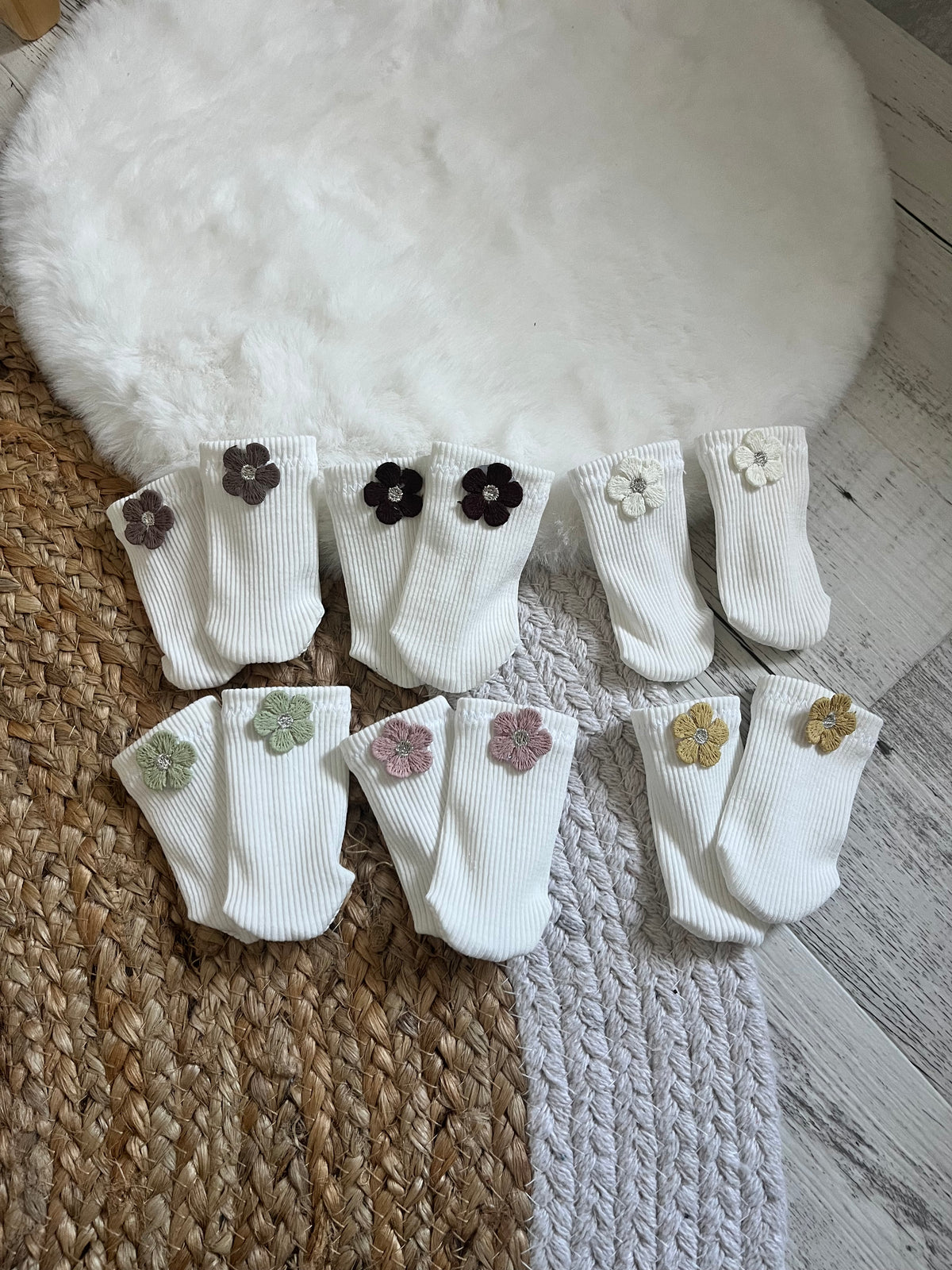 Chaussette poupée/ différent motifs