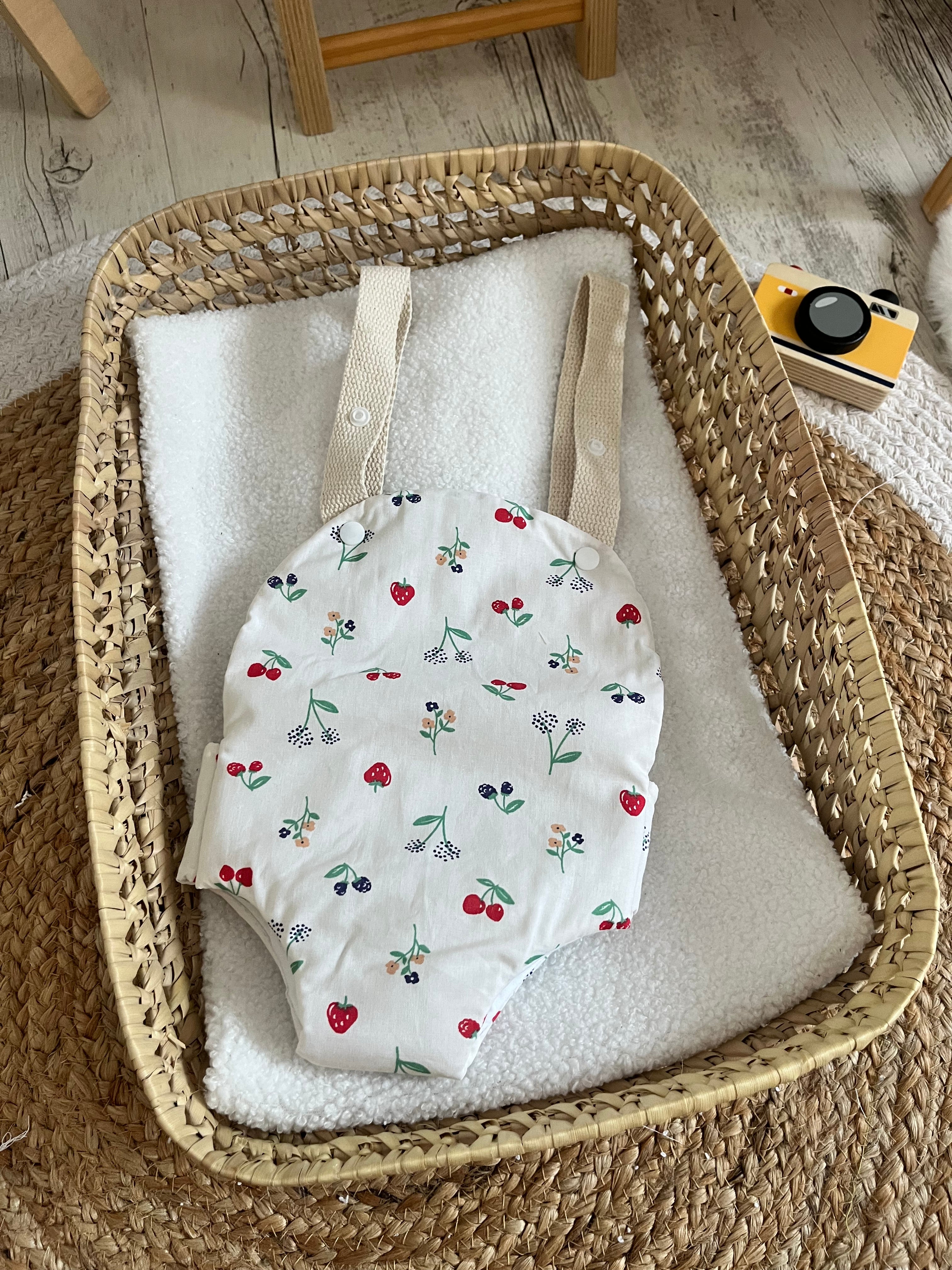 Porte bébé /poupée fruits