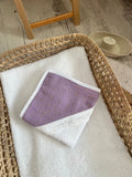 Sortie de bain violette