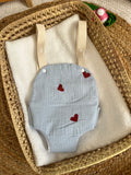 Porte bébé /poupée cœur