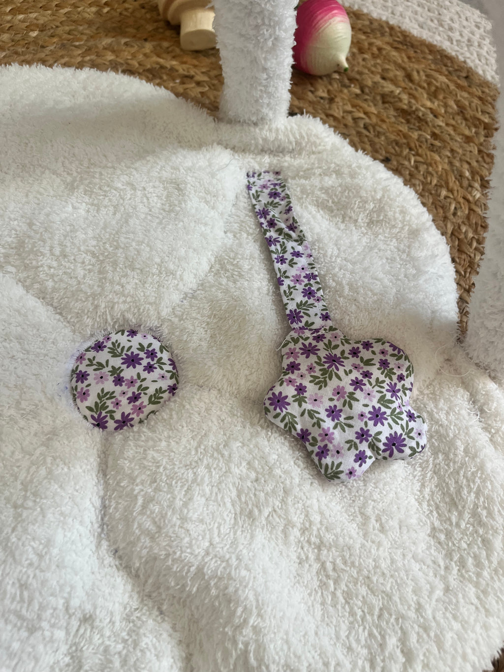 Tapis d’éveil poupée / poupon violet
