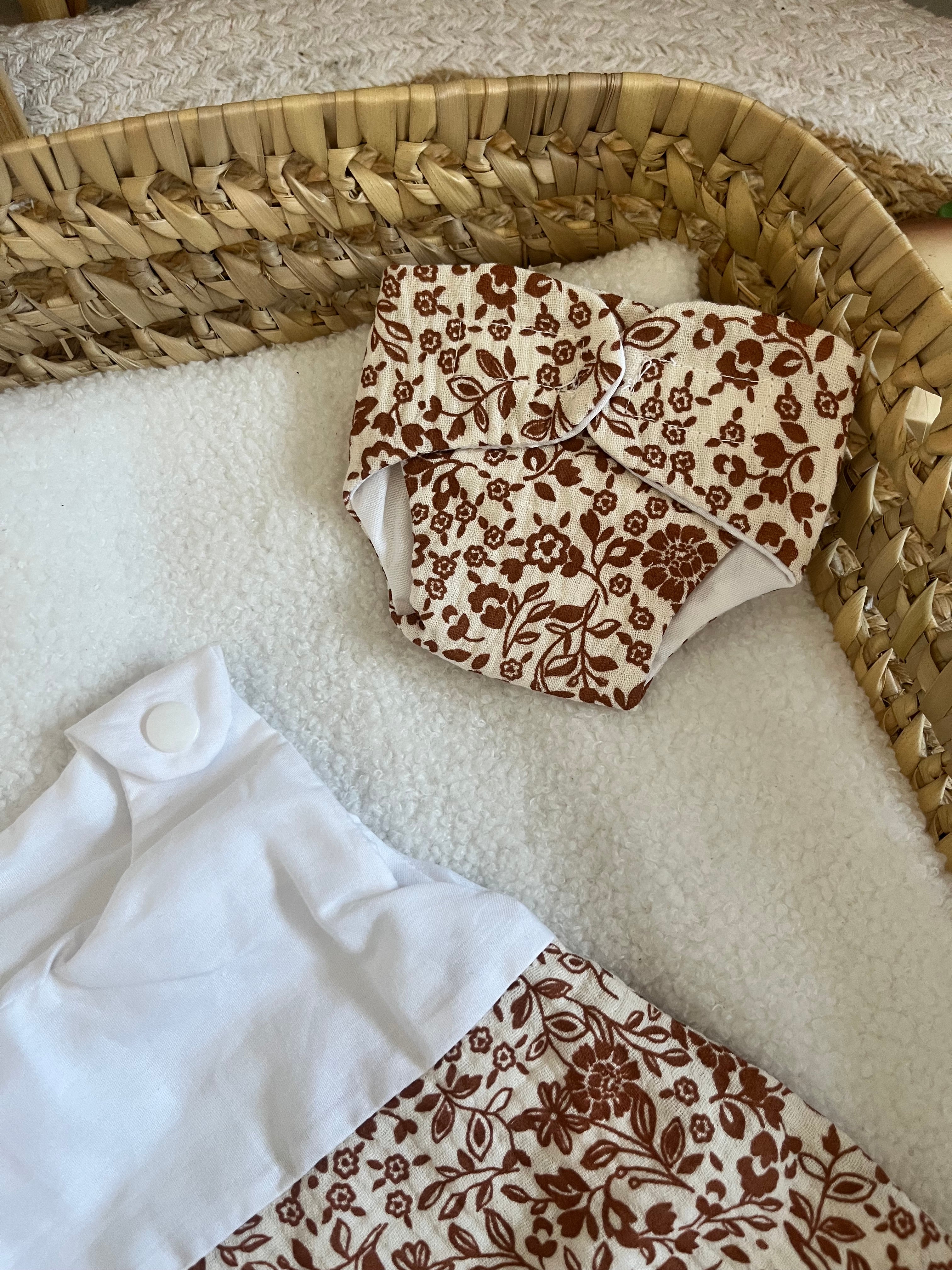 Gigoteuse + couche marron