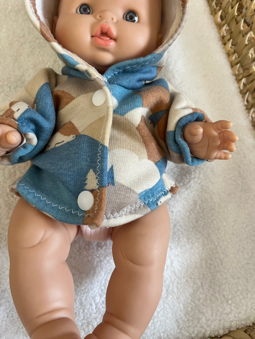Manteau poupée ours