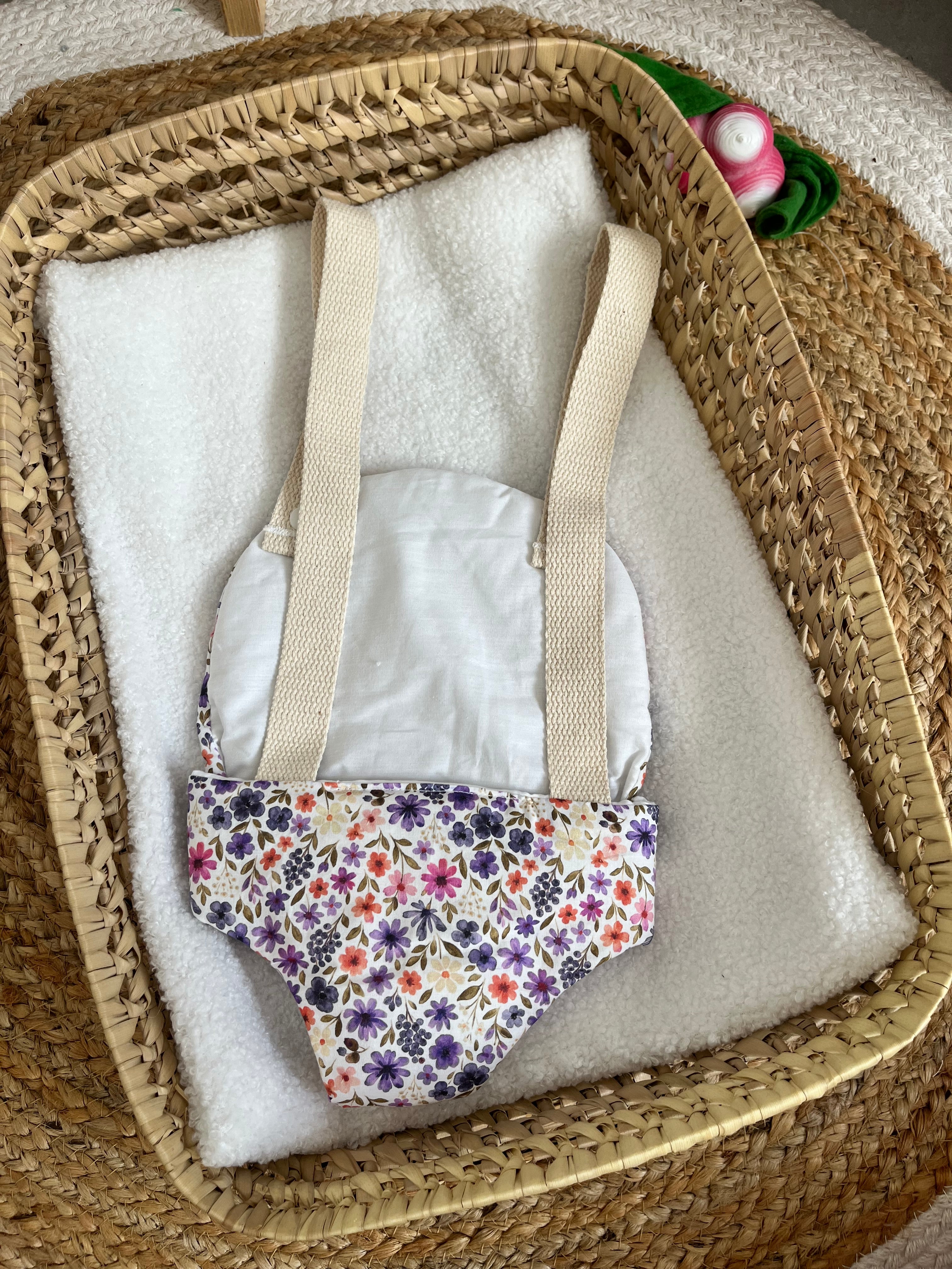 Porte bébé /poupée violet