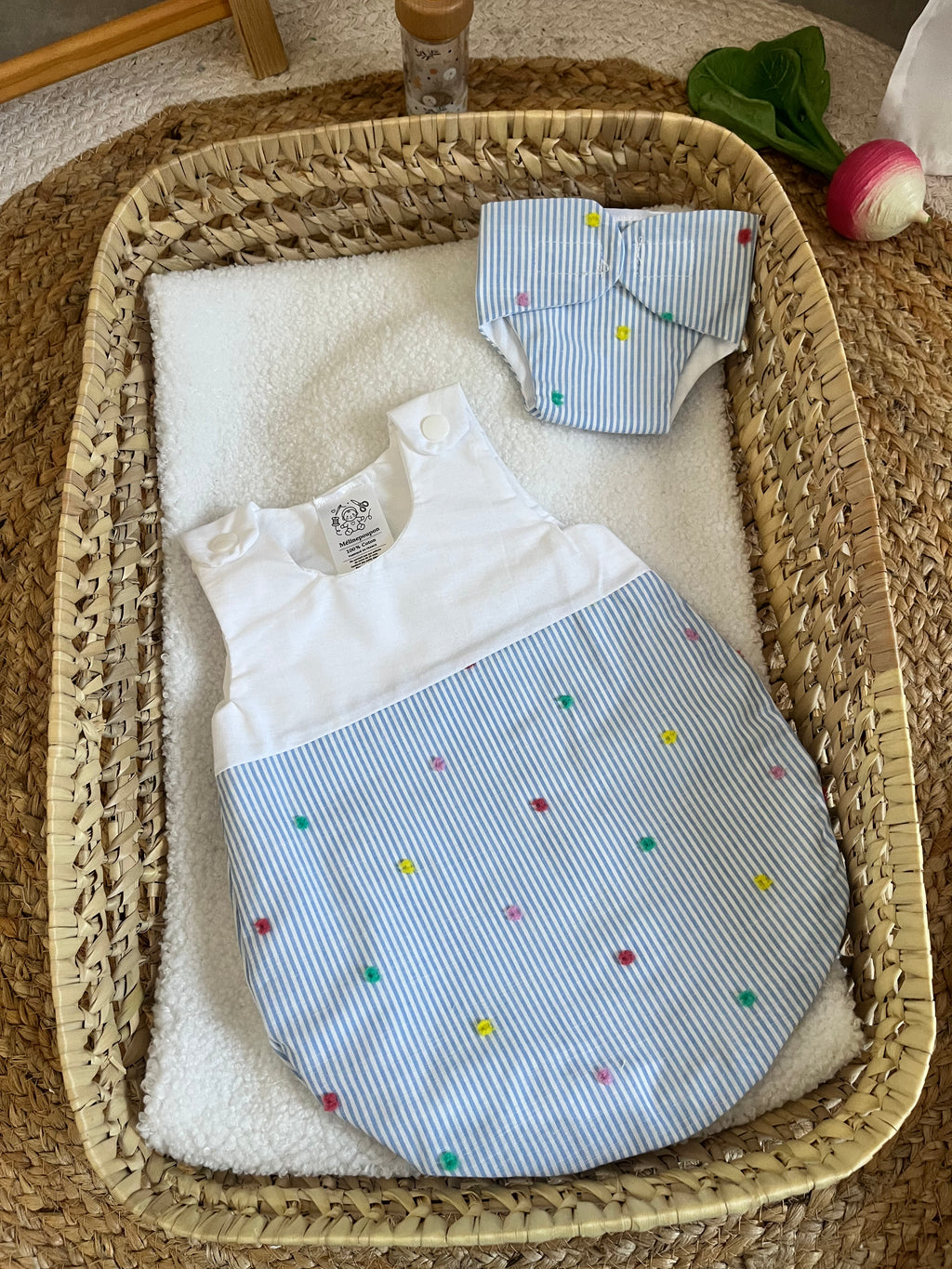 Gigoteuse + couche bleu