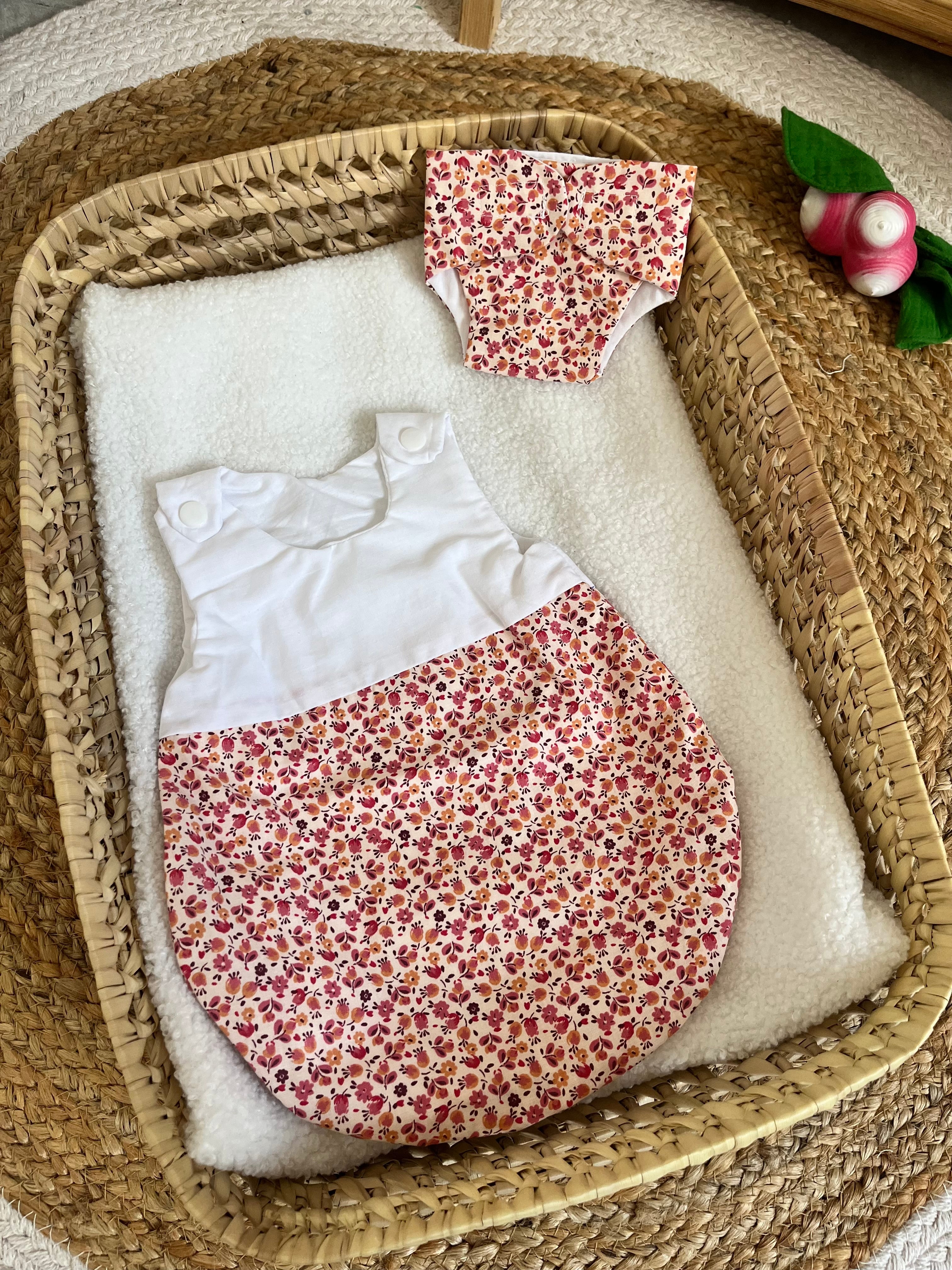 Gigoteuse + couche fleur