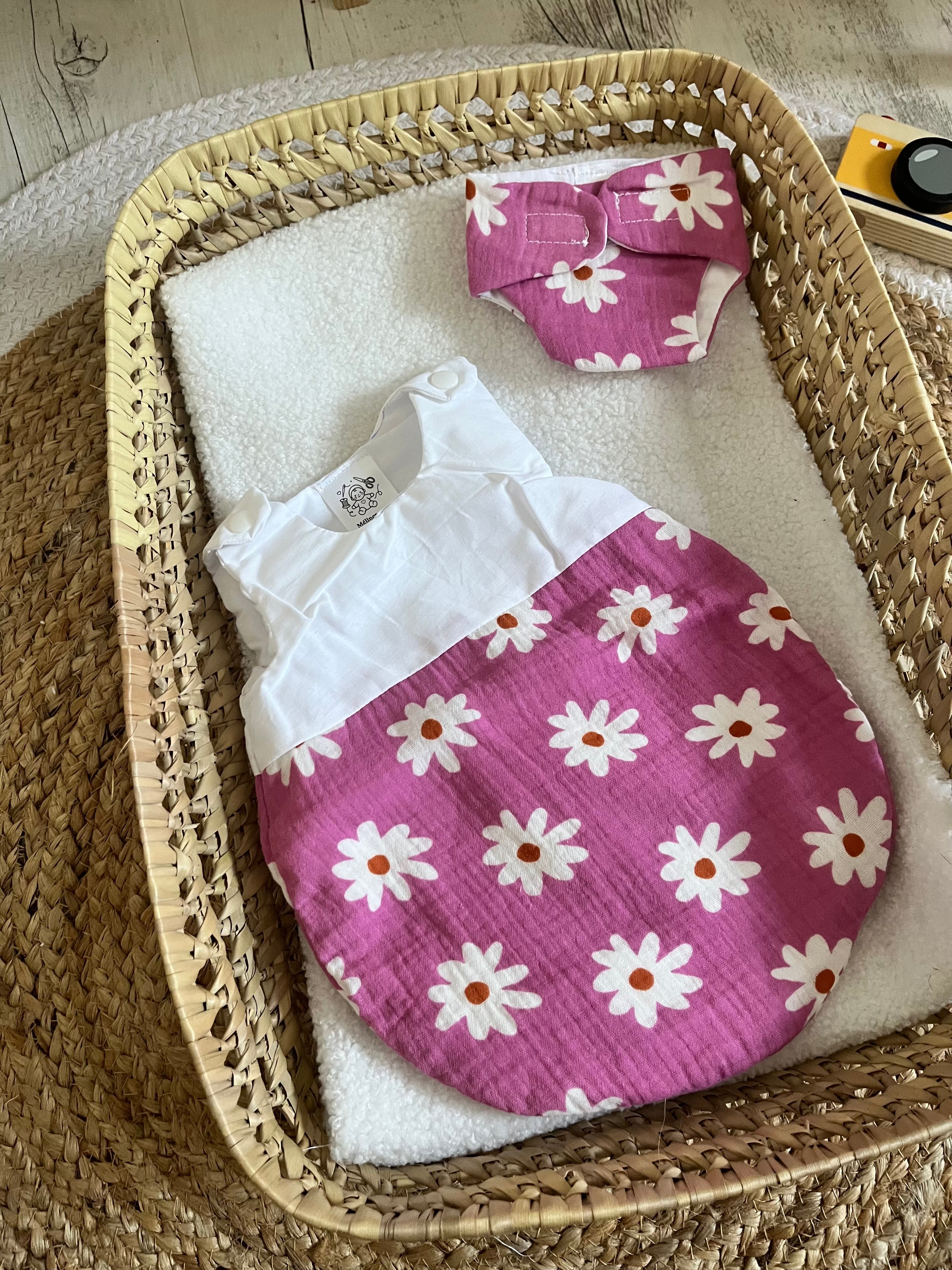 Gigoteuse + couche marguerite 🌼