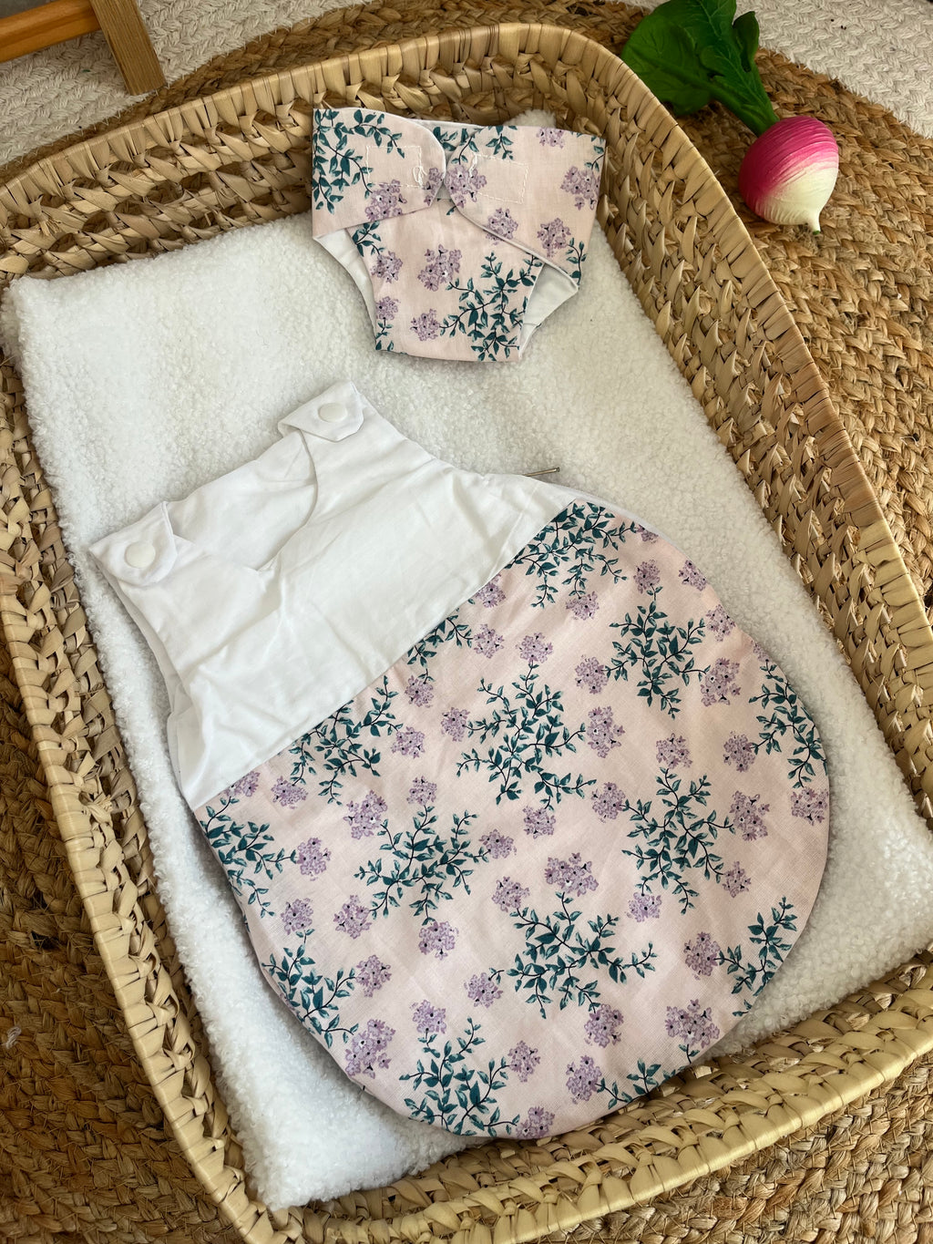 Gigoteuse + couche violet