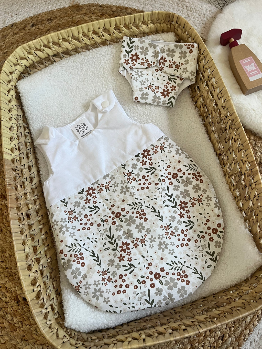Gigoteuse + couche fleur